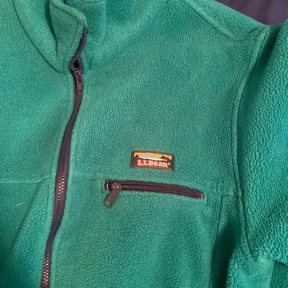L.L. Bean Teal Fleece Jacket